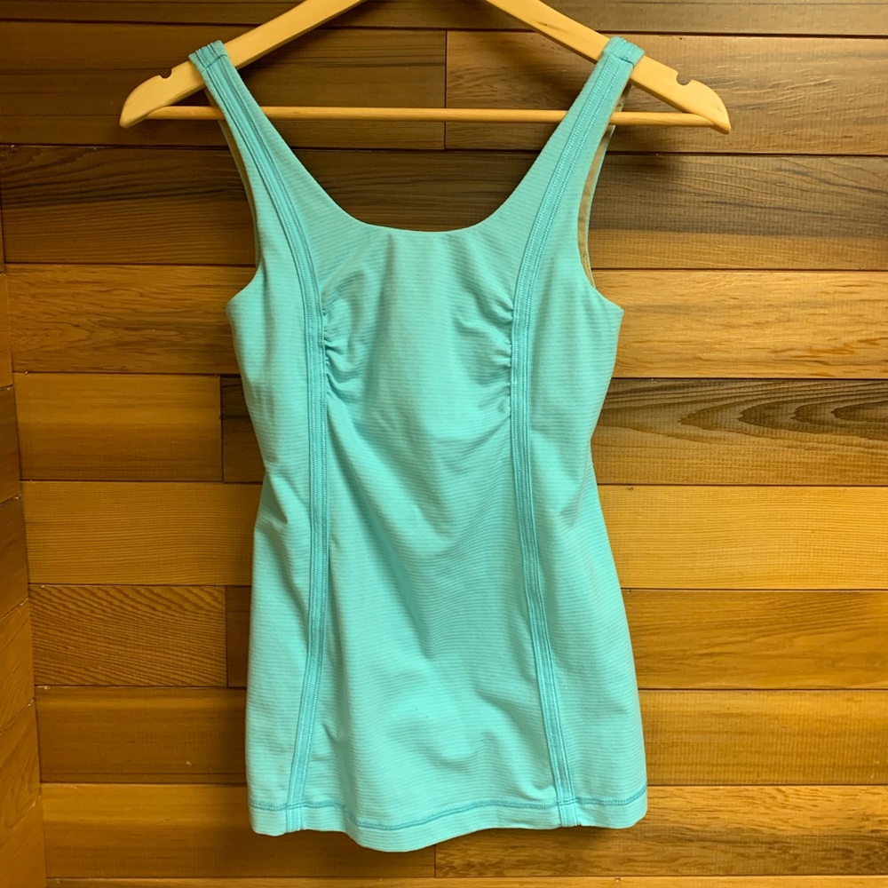 Lululemon Whole Hearted Tank Heathered Angel Blue